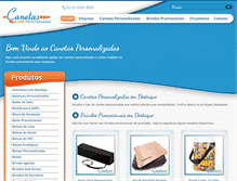 Tablet Screenshot of canetaspersonalizadas.net.br